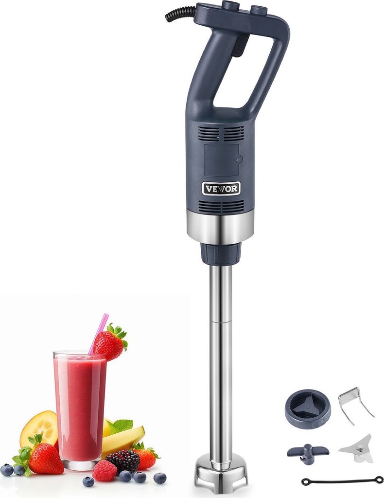 VEVOR Kommerzieller Stabmixer, 500 W Hochleistungs-Handmixer, 16 Zoll stufenloser Mixer mit variabler Geschwindigkeit und Edelstahlklinge, tragbare...