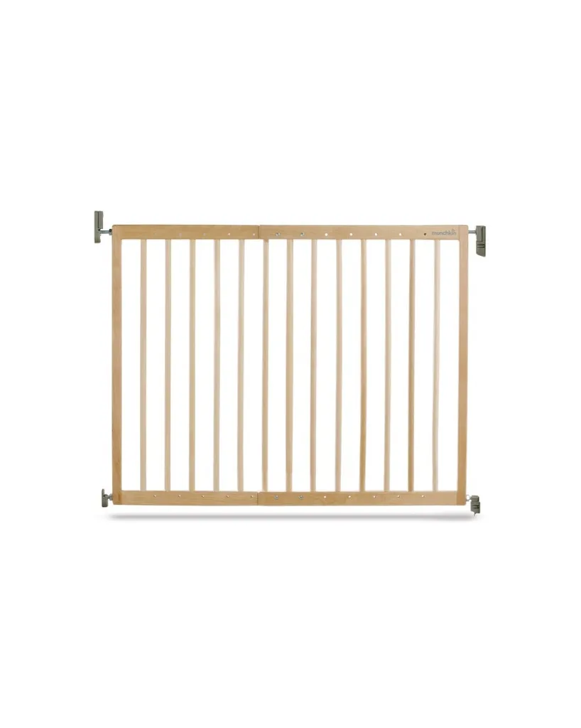 Barrière Bébé Munchkin en Bois à Largeur Coulissante sans Seuil de Sol