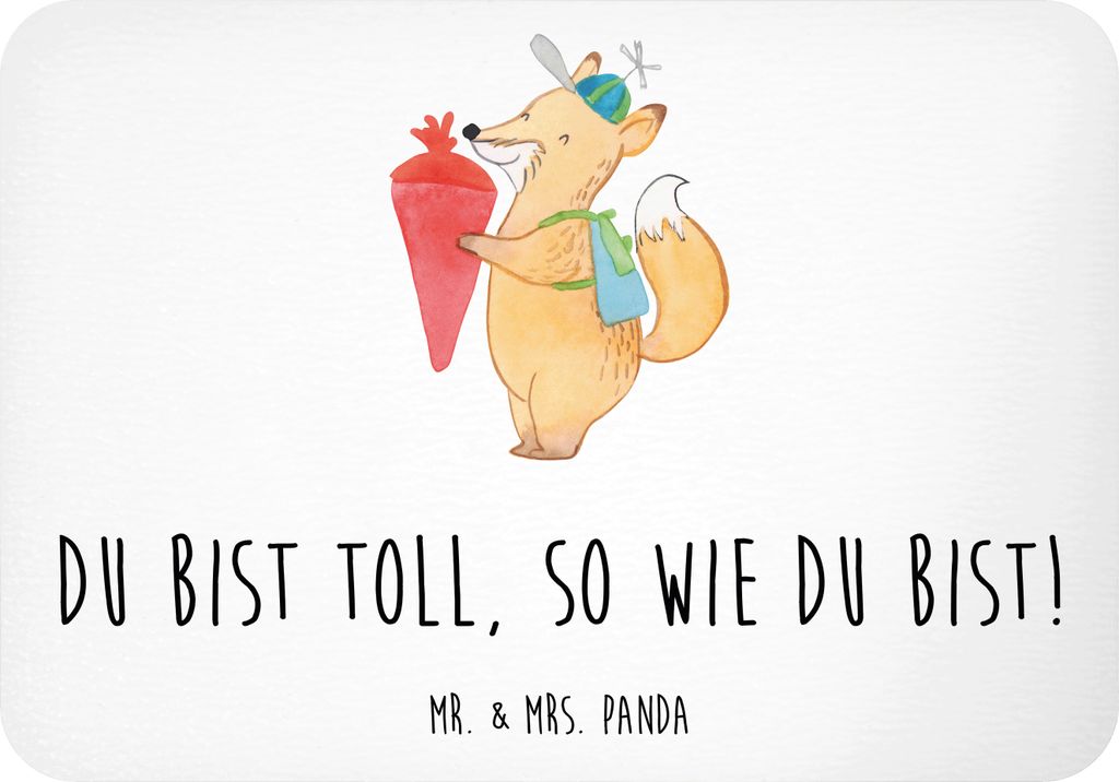 Mr. & Mrs. Panda Magnet Schulanfang Einzigartig - Weiß - Geschenk, Schulbeginn, inspirierender Spruch, whiteboardmagnet, Zuversicht, besondere Mom...