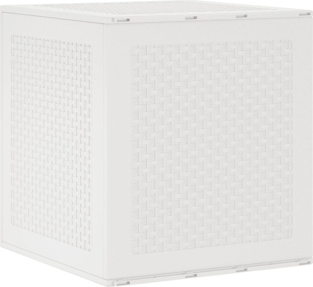 Möbel Garten Aufbewahrungsbox Weiß 55x53x57 cm PP - Gartenboxen 870581