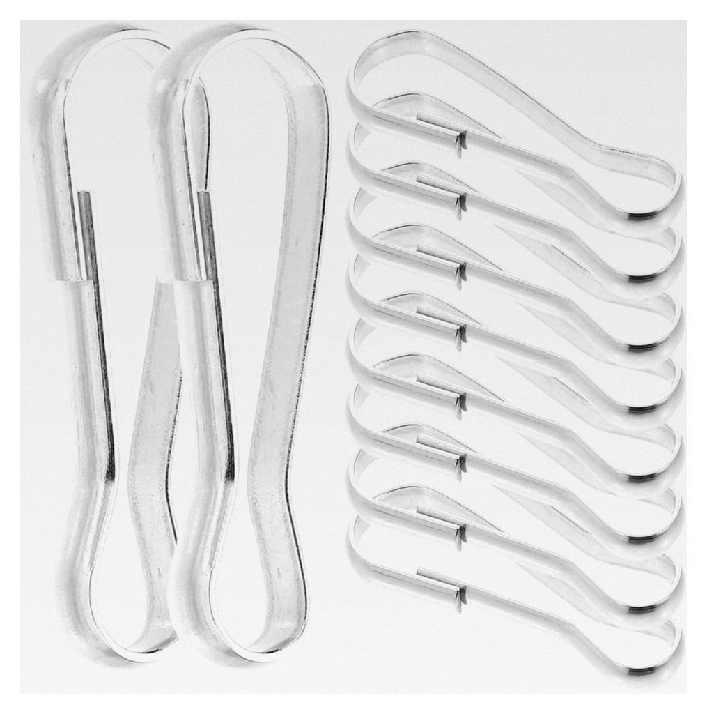 Edelstahlhaken 10 Stück Federstahlclips für Haustierhängematten Lanyards Fahnenmasten sichere Befestigung vielseitig einsetzbar 30mm