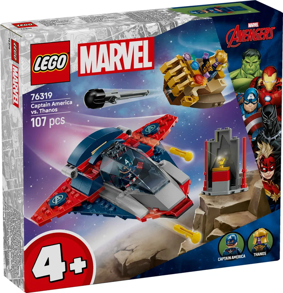 LEGO Marvel 76319 Duel Final, Captain America et Thanos avec Accessoires - 9