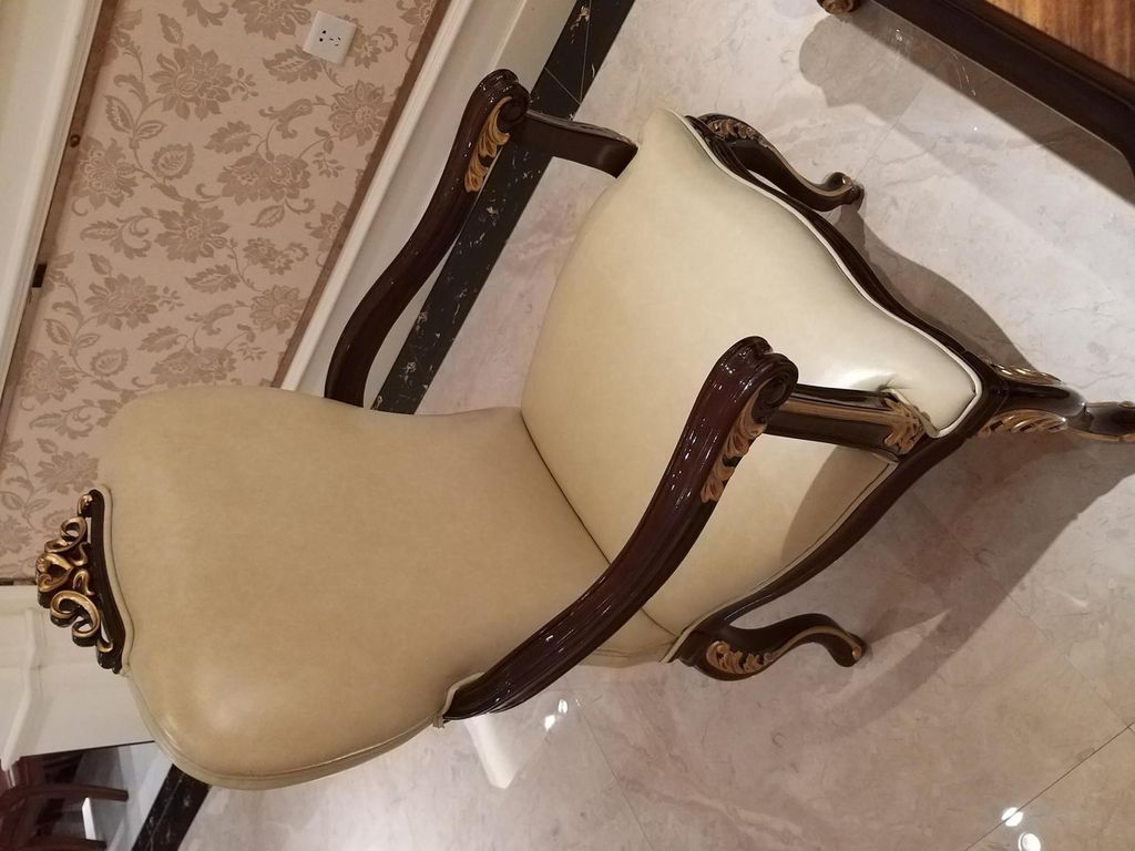 Esszimmer Stühle 6x Stuhl Sessel Set Lounge Club mit Armlehnen Luxus Sessel Neu
