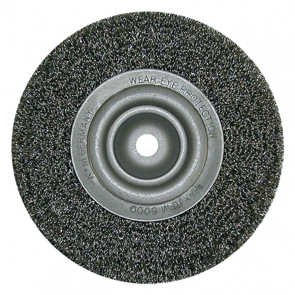 Lessmann Rundbürste Bürste Durchmesser 200mm breit 40-45mm Rohr 80mm Stahldraht