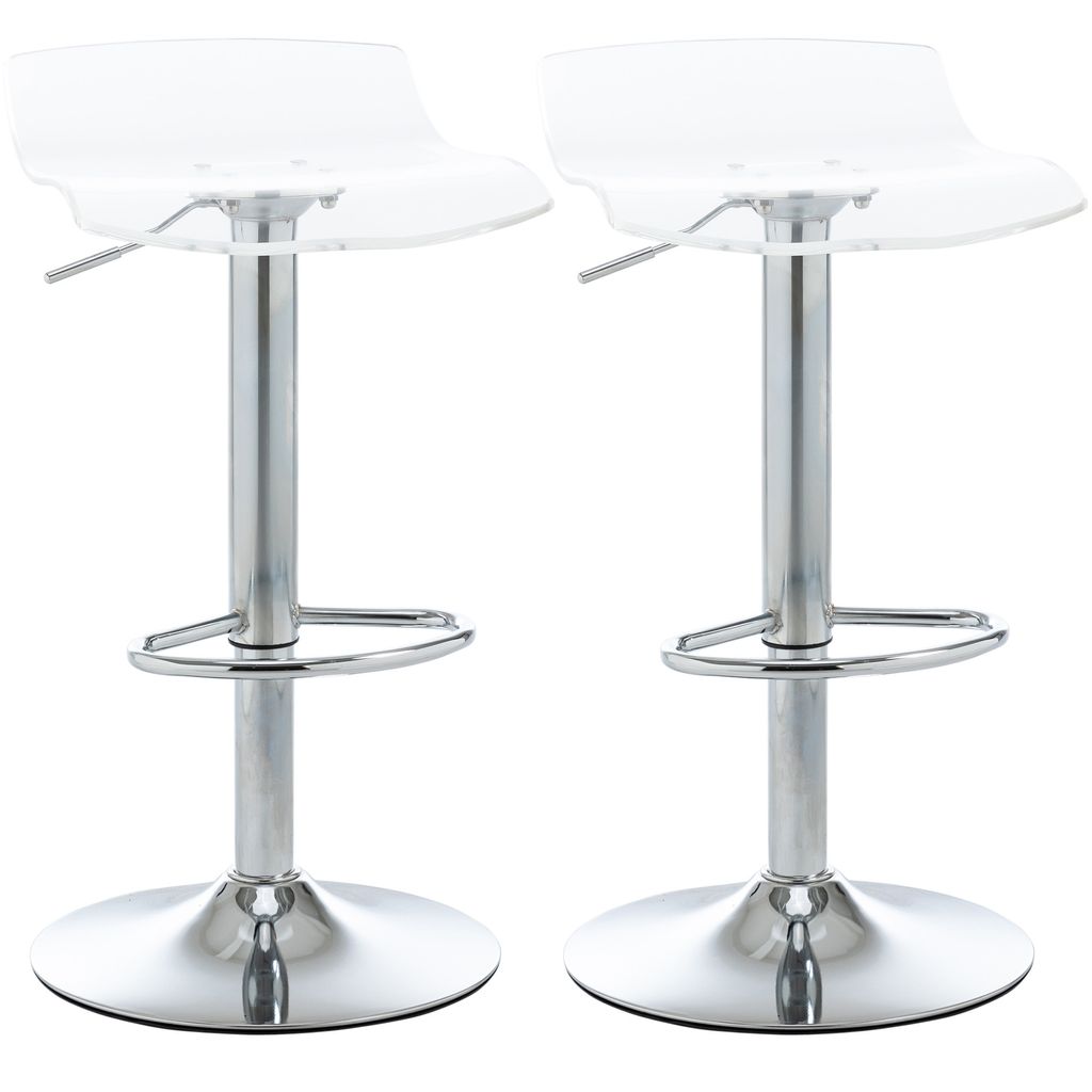 HOMCOM Lot de 2 tabourets de bar design contemporain assise Image du produit 