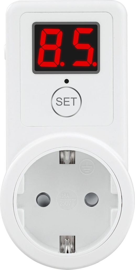 Digitaler Countdown Timer mit EU-Stecker – 2-stelliges Display, Countdown-Zeitschaltuhr für 230V Steckdosen, 10 Min. bis 9 Std. 50 Min.