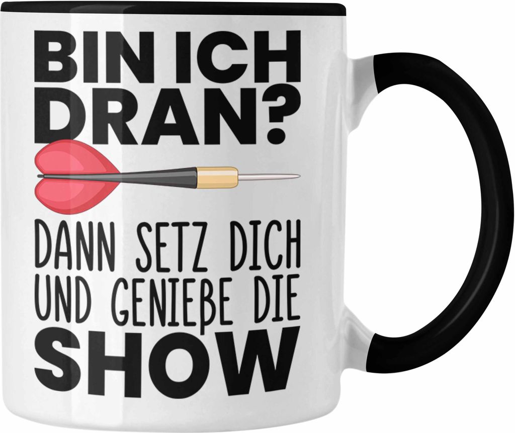 Trendation - Dart Geschenk Tasse Kaffeetasse Dartspieler Produktbild 