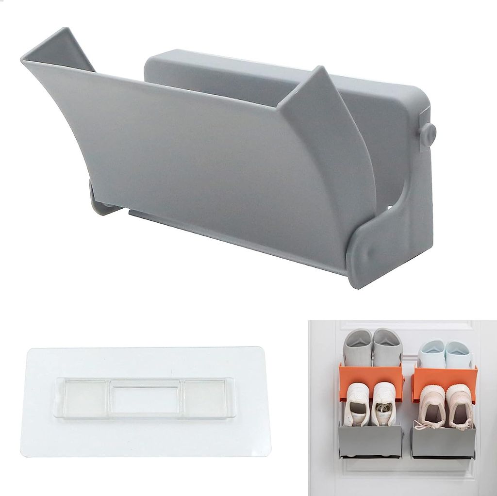 Penbinmall Schuhhalter Wand - 4 Stück Schuhorganizer Selbstklebend Weiß