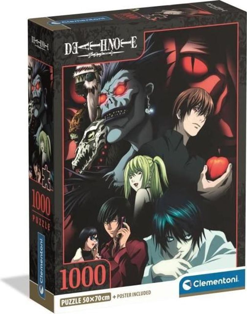 Puzzle, Clementoni Compact 1000 Teile, Death Note, 70 x 50 Produktbild 