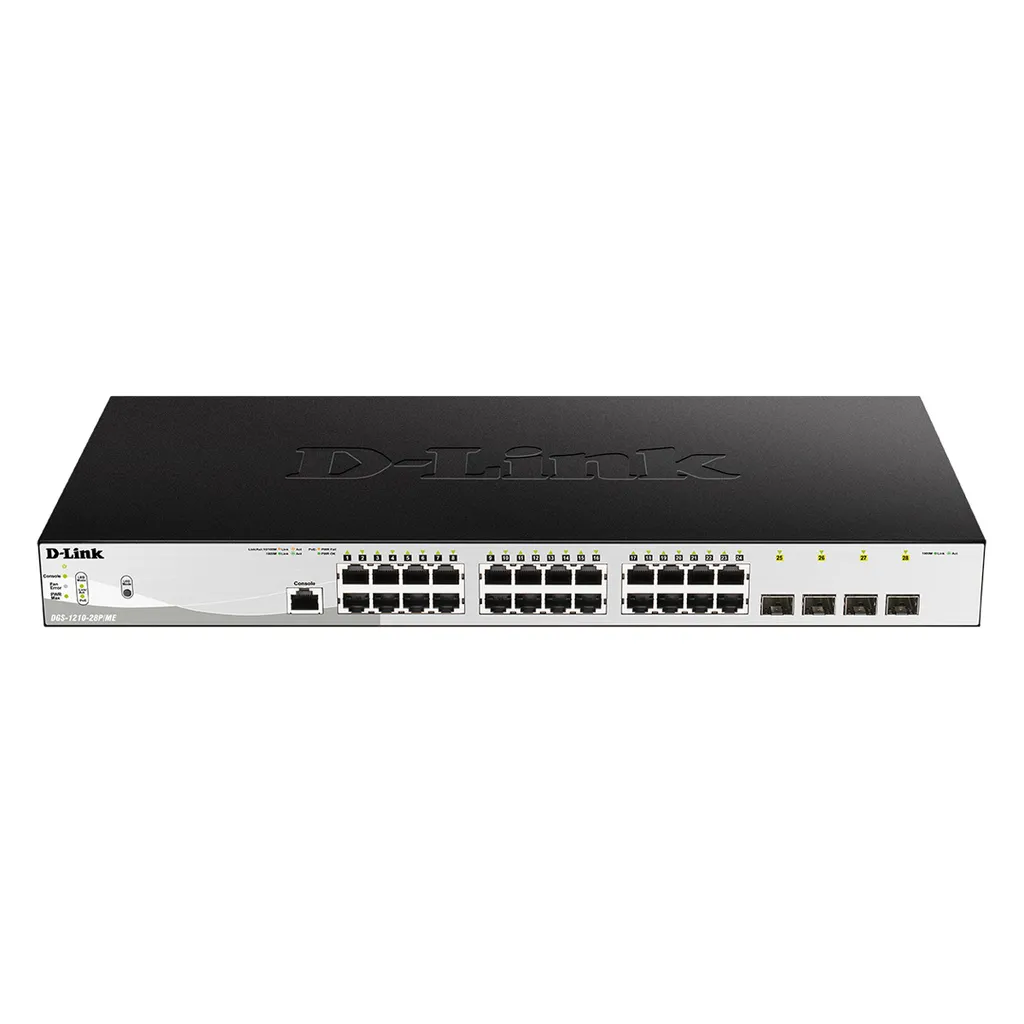 Commutateur PoE D-Link DGS-1210-28P/ME/E 24 ports Gigabit et SFP fibre