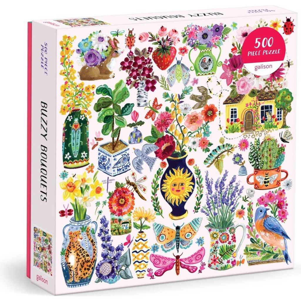 GALISON Puzzlespiel Buzzer, Blumenstrauß , 500 Stü ck