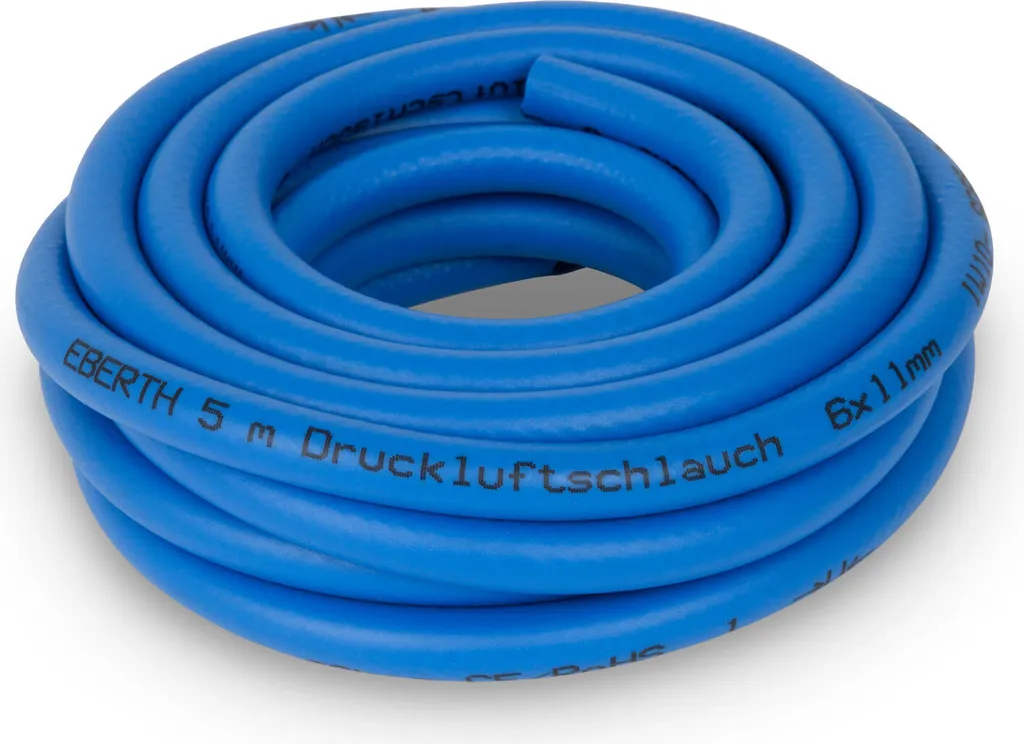 Tubo Aria Compressa EBERTH 5m Rinforzato | Diametro 6x11mm Professionale