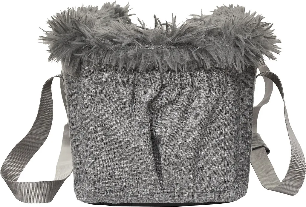 Siège auto chien gris déhoussable - Panier console centrale Locky