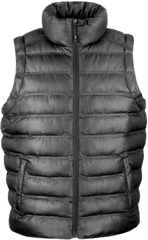 Result - "Urban Ice Bird" Weste Wattiert für Herren PC5470 (L) (Schwarz)