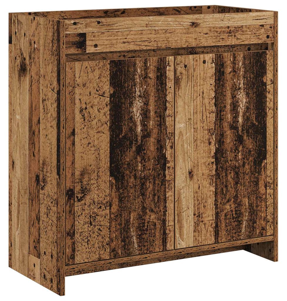 Badunterschrank Altholz 78,5 x 37,5 x 81 cm Holzwerkstoff