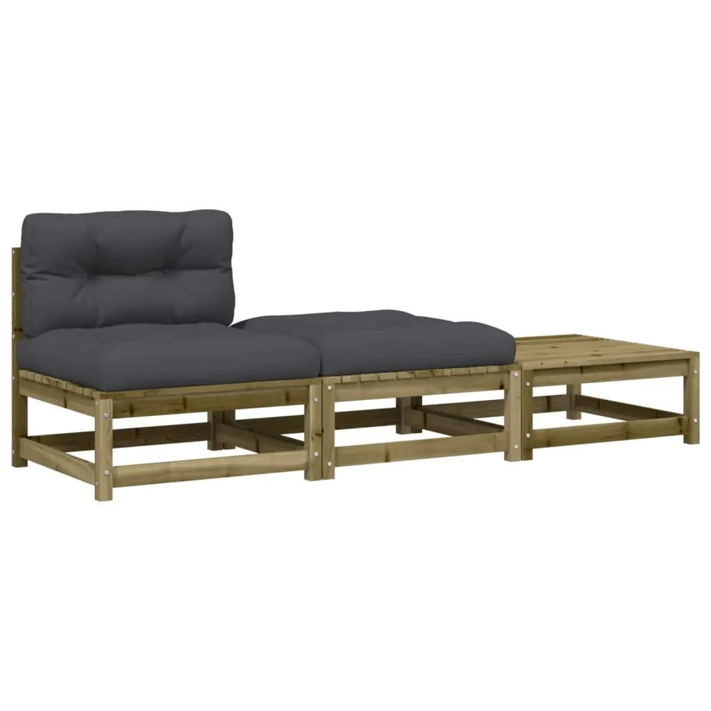 Canapé de jardin sans accoudoirs idéal pour petit balcon ou terrasse