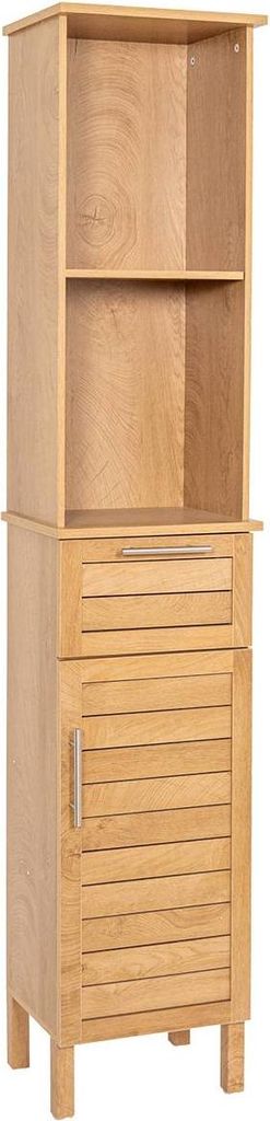 Mdf säule 1 tür + 1 schublade + 2 regale - kolonial - Tendance