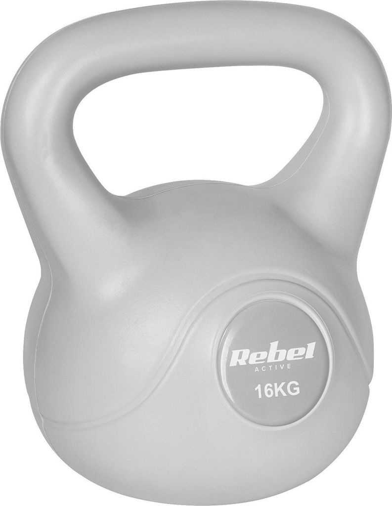 Kettlebell 16g grigio kettle dumbbell palla per esercizi Immagine del prodotto 
