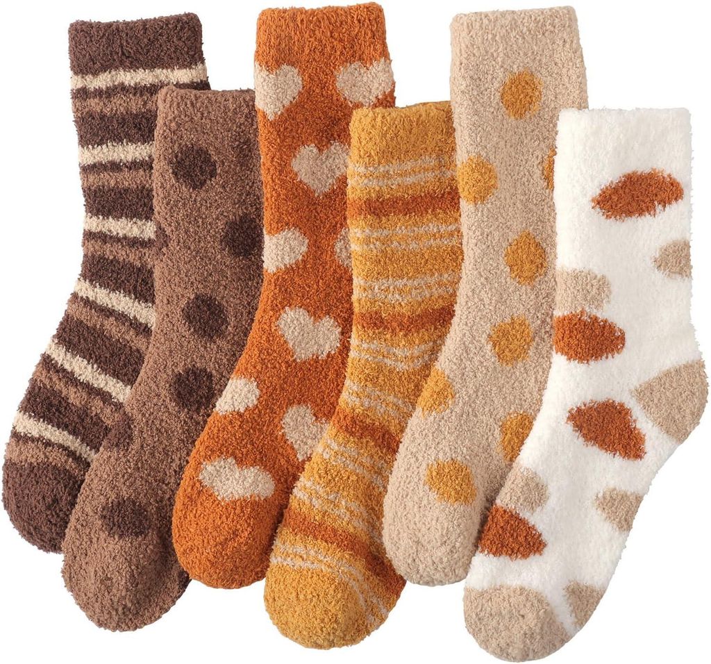 Warme Kuschelsocken Damen 36-42, Flauschige Kuschel Socken Produktbild 