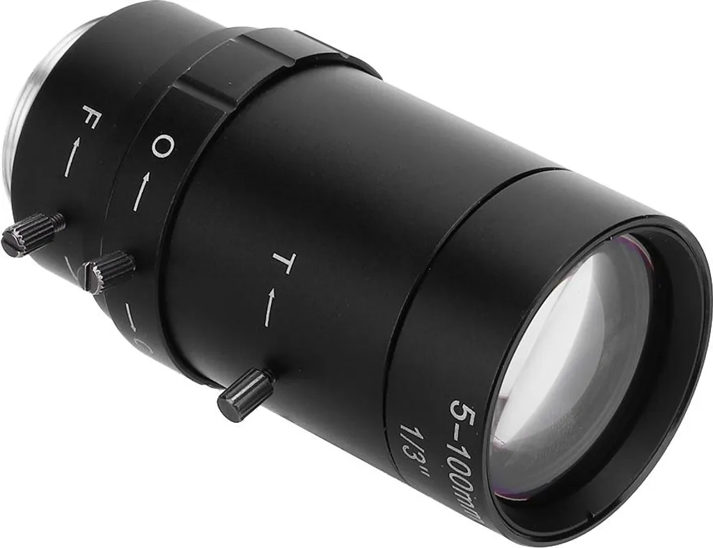 Objectif CCTV 5-100mm en Aluminium avec Zoom et Diaphragme Manuels CS - 2
