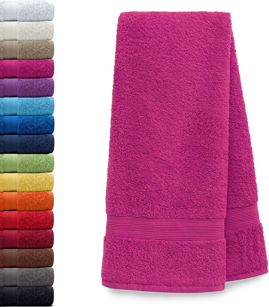 AR Line ARIZONA Handtuch-Serie – 500 g/m² Frottier in 9 Größen verfügbar, Größe: Saunatuch XXL 100x200 cm, Farbe: Pink