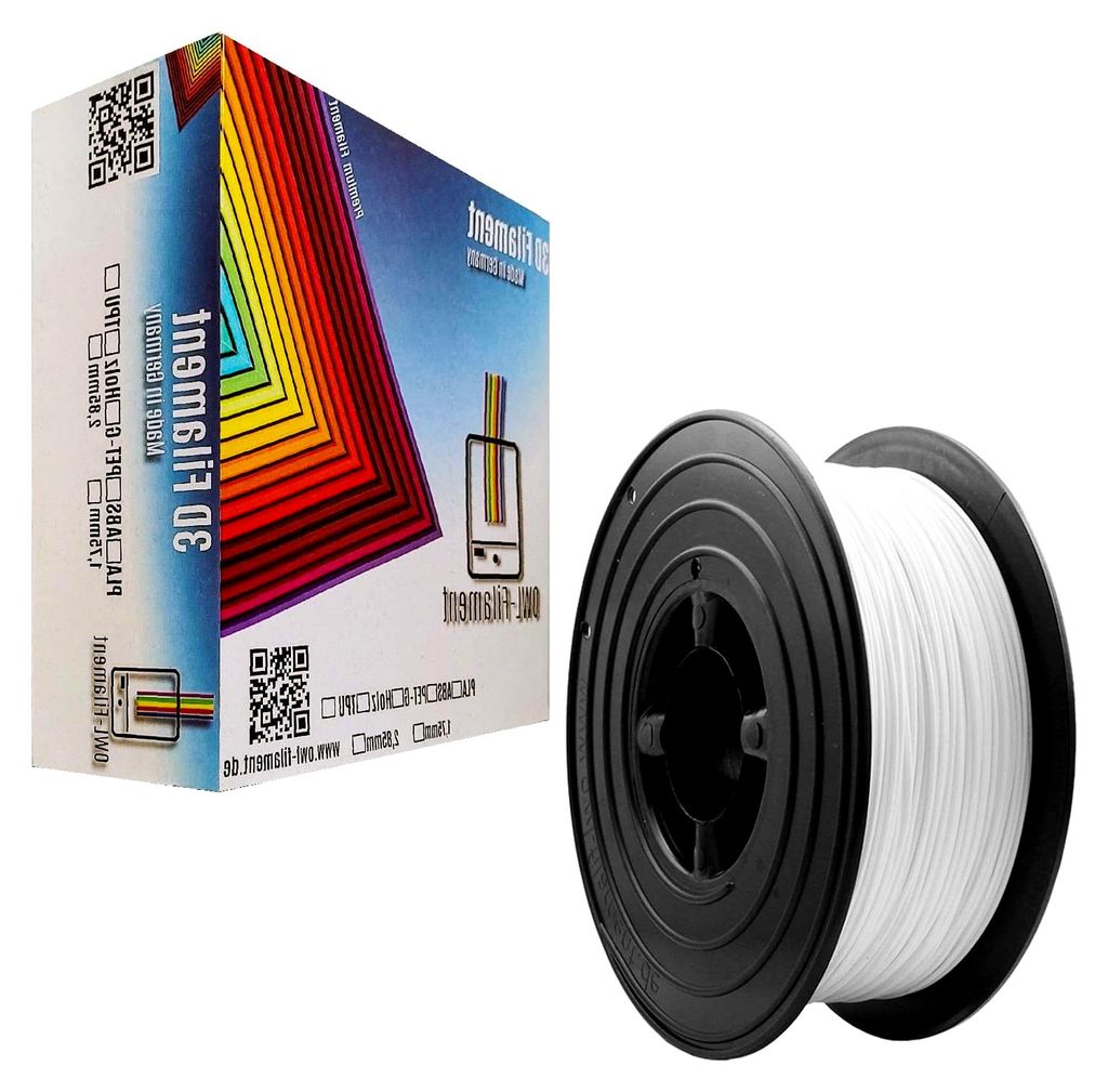 3D-Drucker PLA 1,75 mm 1 kg Spule (Weiß)