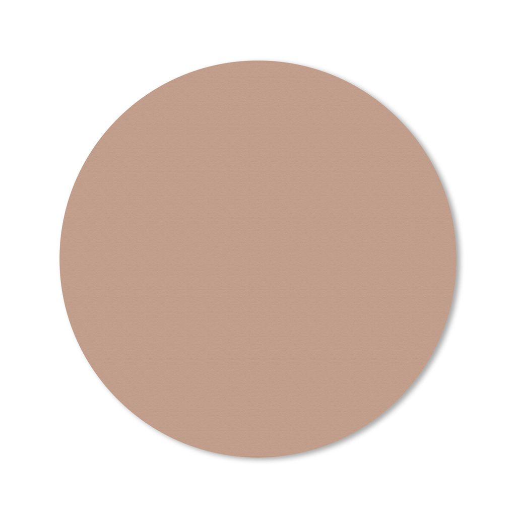 MuchoWow Mauspad Mousepad Beige - Farbe - Rosa 50x50 cm - Mousepads - Maus Mat - Pad - Mausunterlage - Vinyl