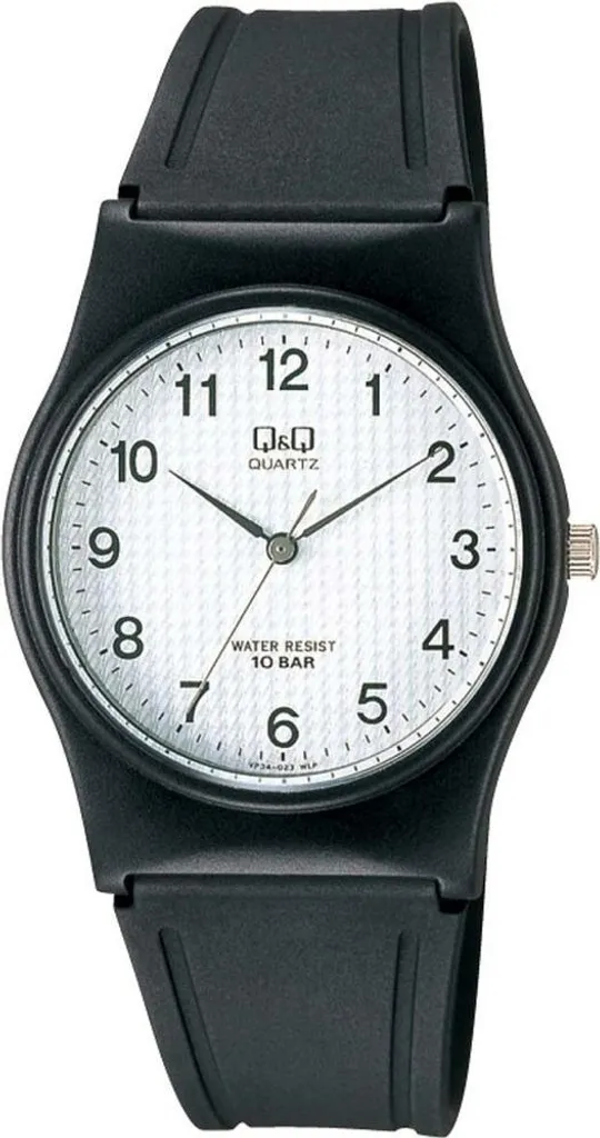 Montre-bracelet Q&Q VP34J023Y analogique étanche pour un usage quotidien