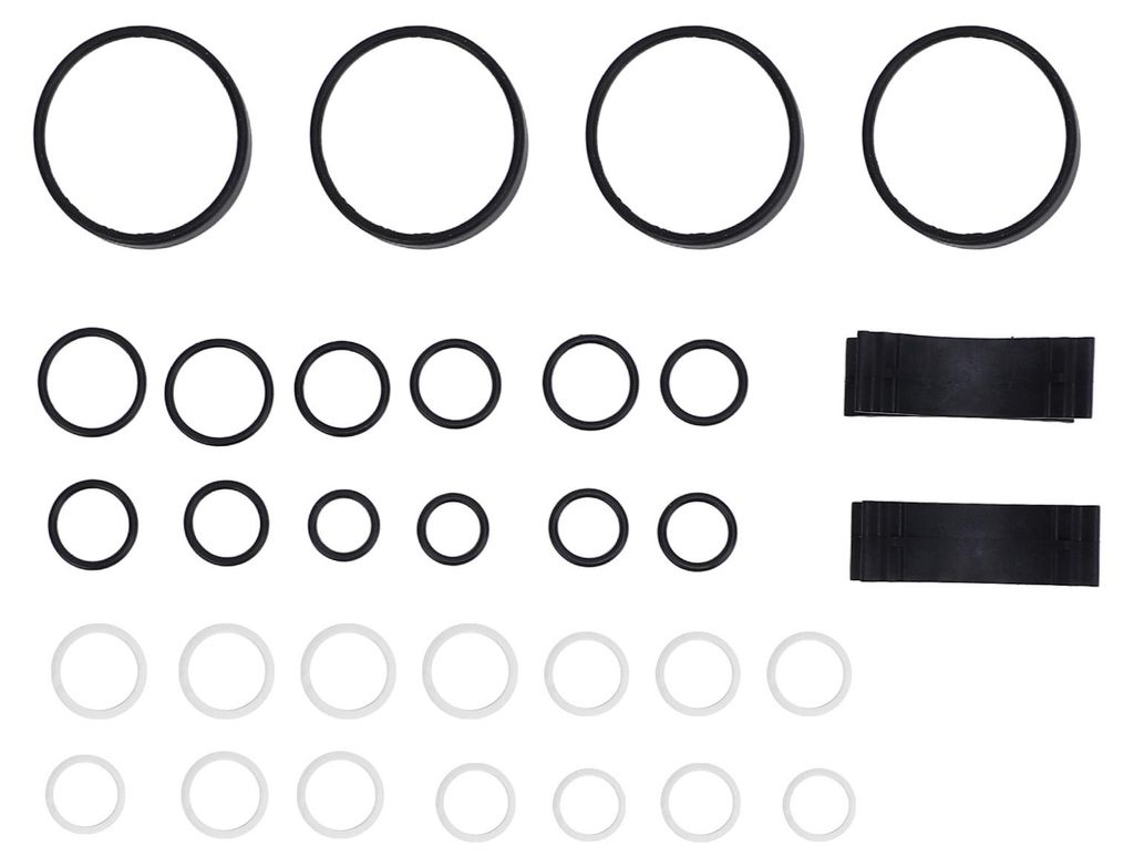 32-teiliger ABC-Ventilblock-PTFE-Dichtungssatz für längere Lebensdauer und weniger Absacken für CL55, CL65, S55, S65 AMG, CL500 und CL600