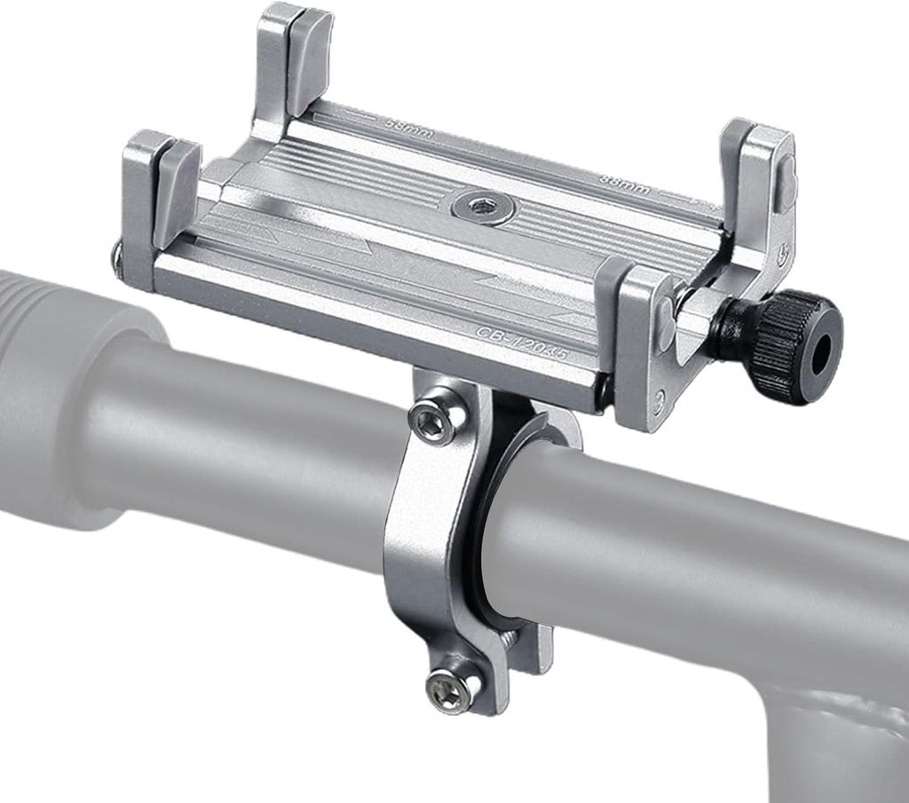 Fahrrad-Handyhalterung | Lenkerclip mit 4 Klemmen, um 360 Grad drehbarer Roller-Handyclip für Smartphones von 2,3 bis 3,4 Zoll