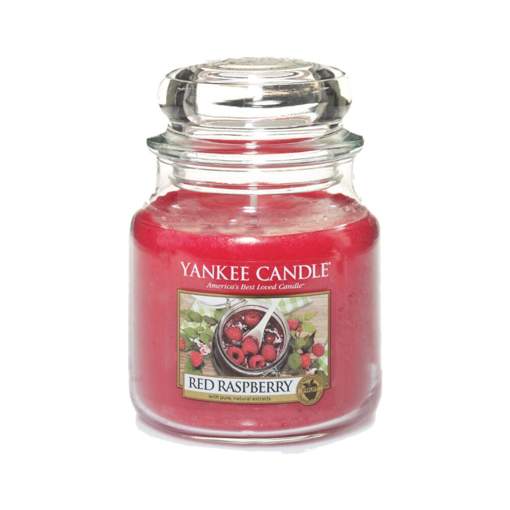 Yankee Candle Duftkerze im Glas Medium Rot Raspberry