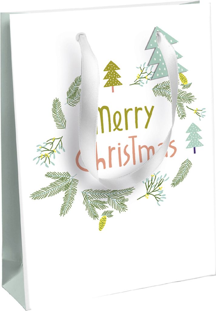 Clairefontaine Weihnachts-Geschenktüte "Schnee" klein