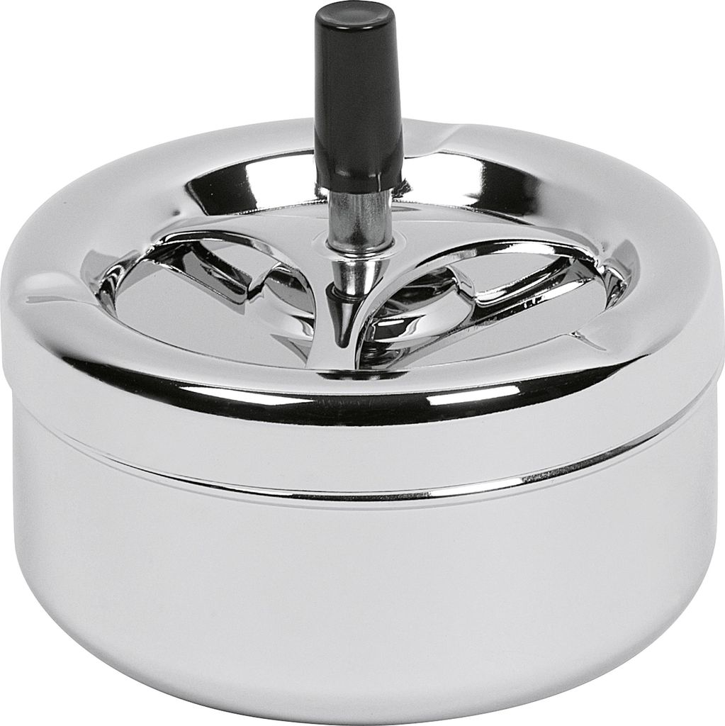 APS Cendrier rotatif 10,5cm Ø13cm chromé Image du produit 