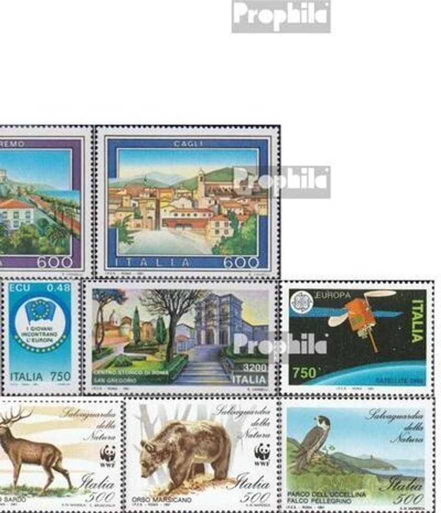 Briefmarken Italien 1991 Mi 2166-2199 (kompl.Ausg.) Jahrgang 1991 komplett postfrisch Krippenspiel