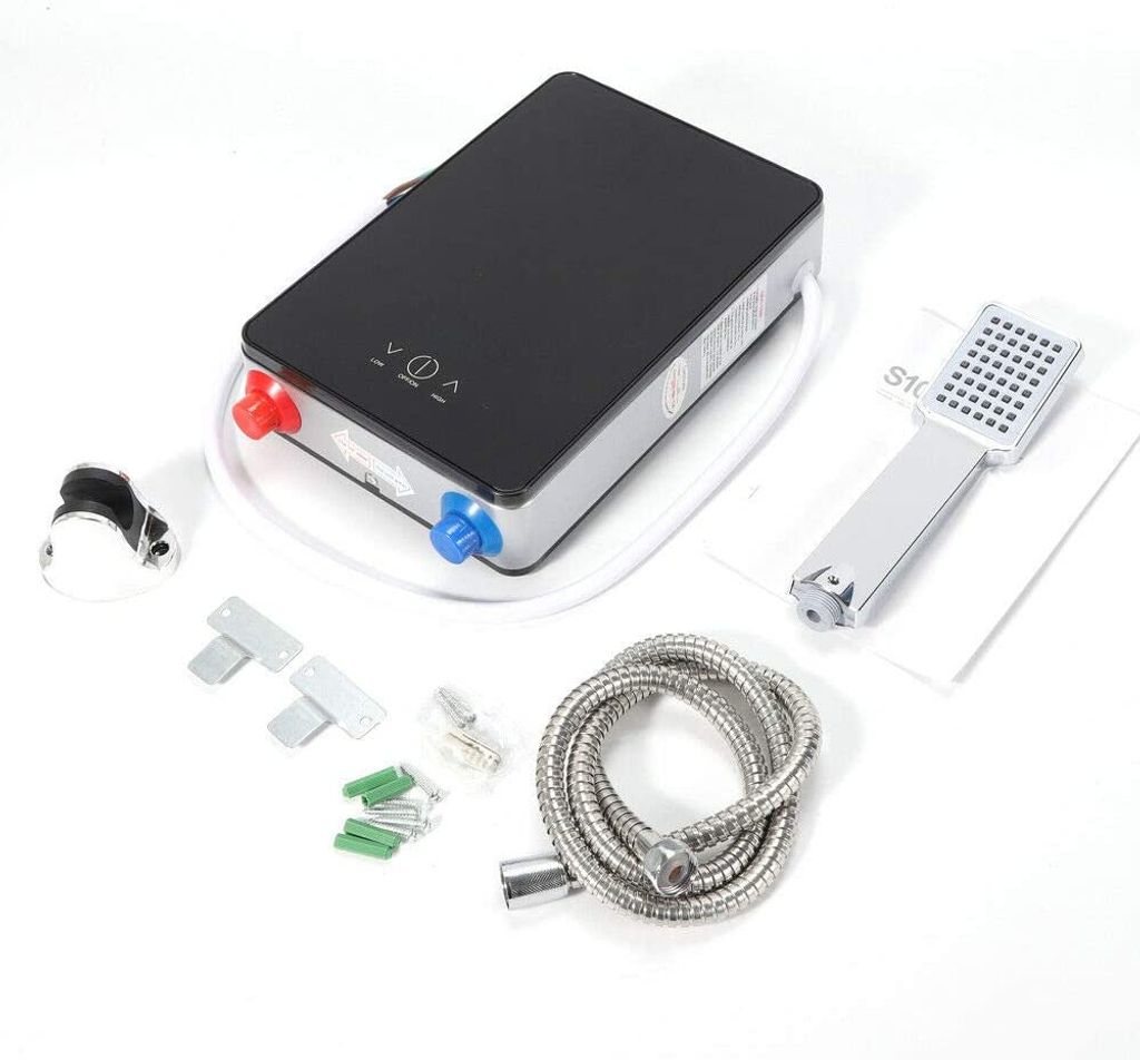 6500W Durchlauferhitzer Set LED Digital Elektrisch Tankless Warmwasser Kit 220V 