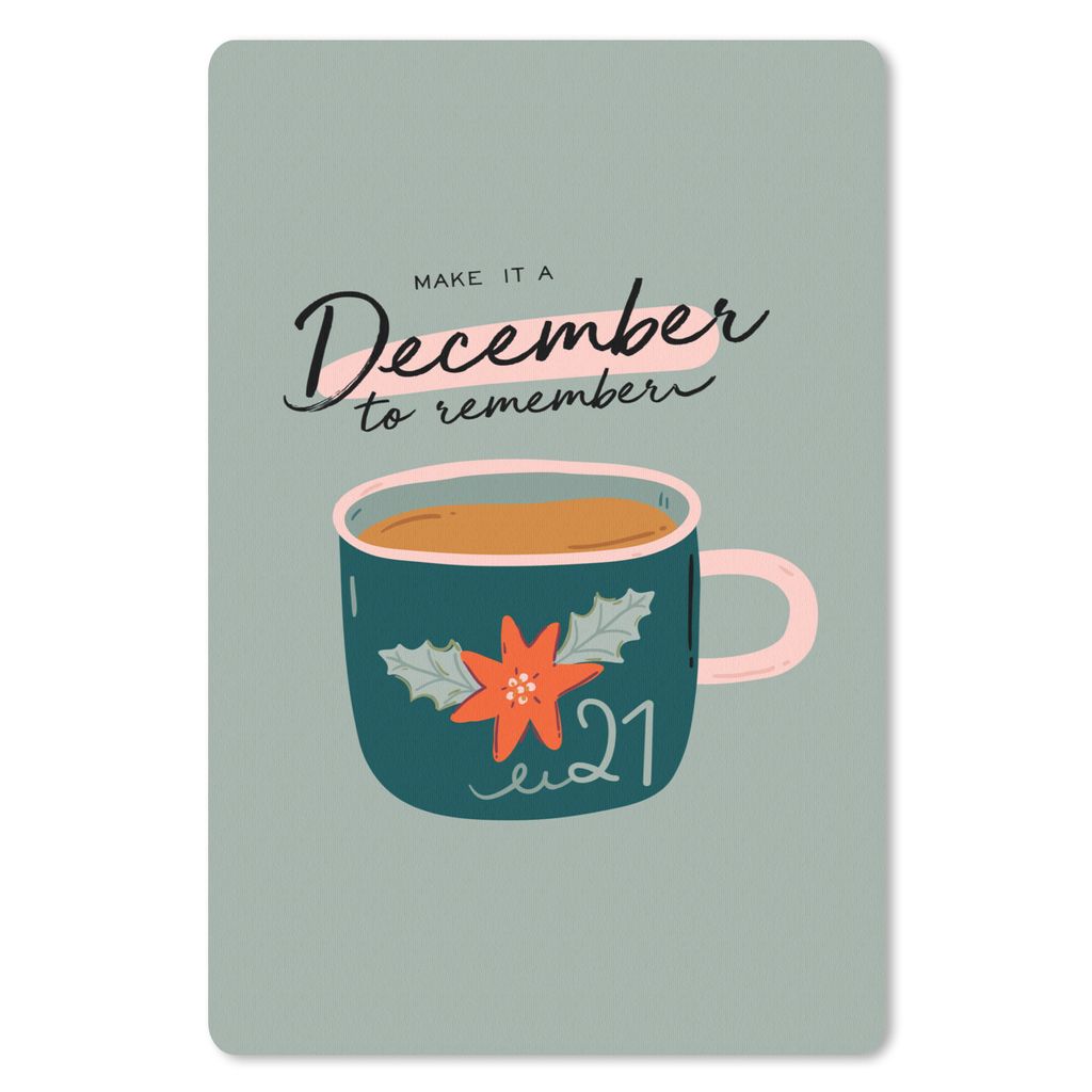 MuchoWow Mauspad Mousepad Sprichwörter - Zitate - "Mach einen unvergesslichen Dezember daraus". 18x27 cm - Mousepads - Maus Mat - Pad - Mausunte...