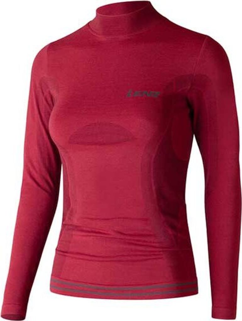 Lenz Merino 6.0 Turtle Neck Langarm-baselayer Rot XS Frau Rot XS