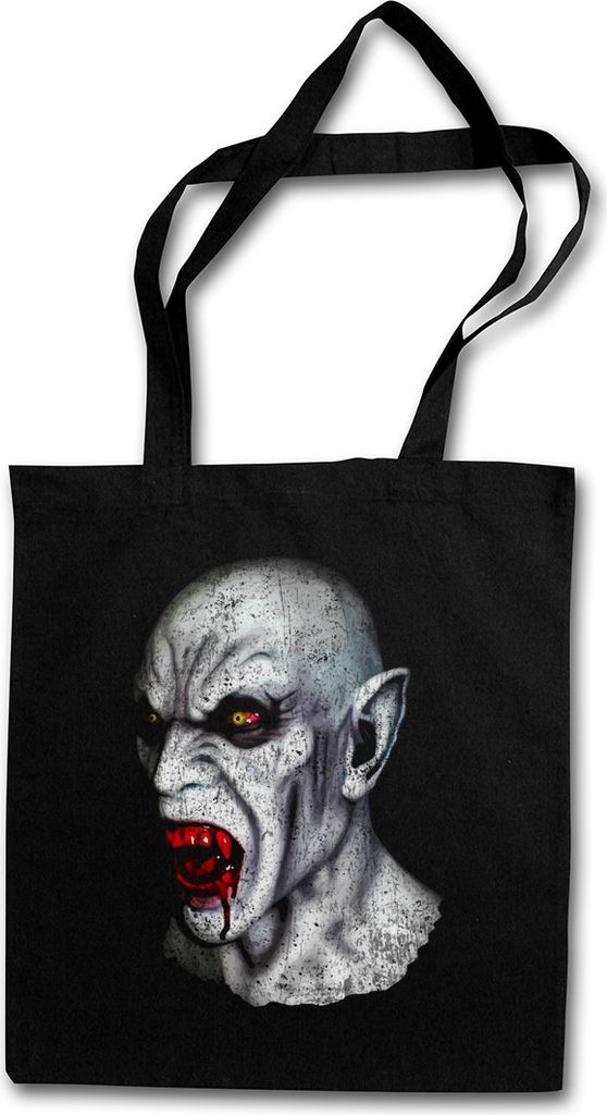 Urban Backwoods Vampire Head, Stofftasche, Farbe: Schwarz