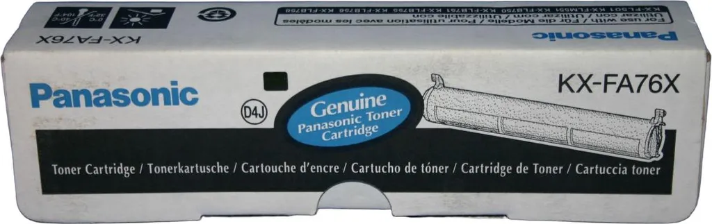 Toner noir Panasonic KX-FA76X d'origine à séchage rapide et précis