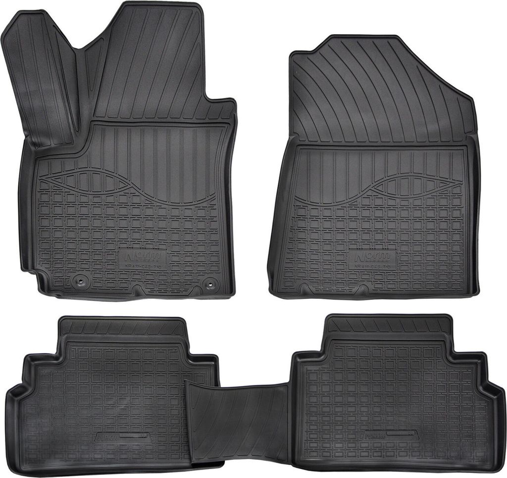 NORM LINERS | 3D Gummimatten Auto Matten Fussmatten Kompatibel mit Kia Soul SK ab 2019, Individuelle Passform mit Hohem Rand cca 4-5cm, Allwetter,