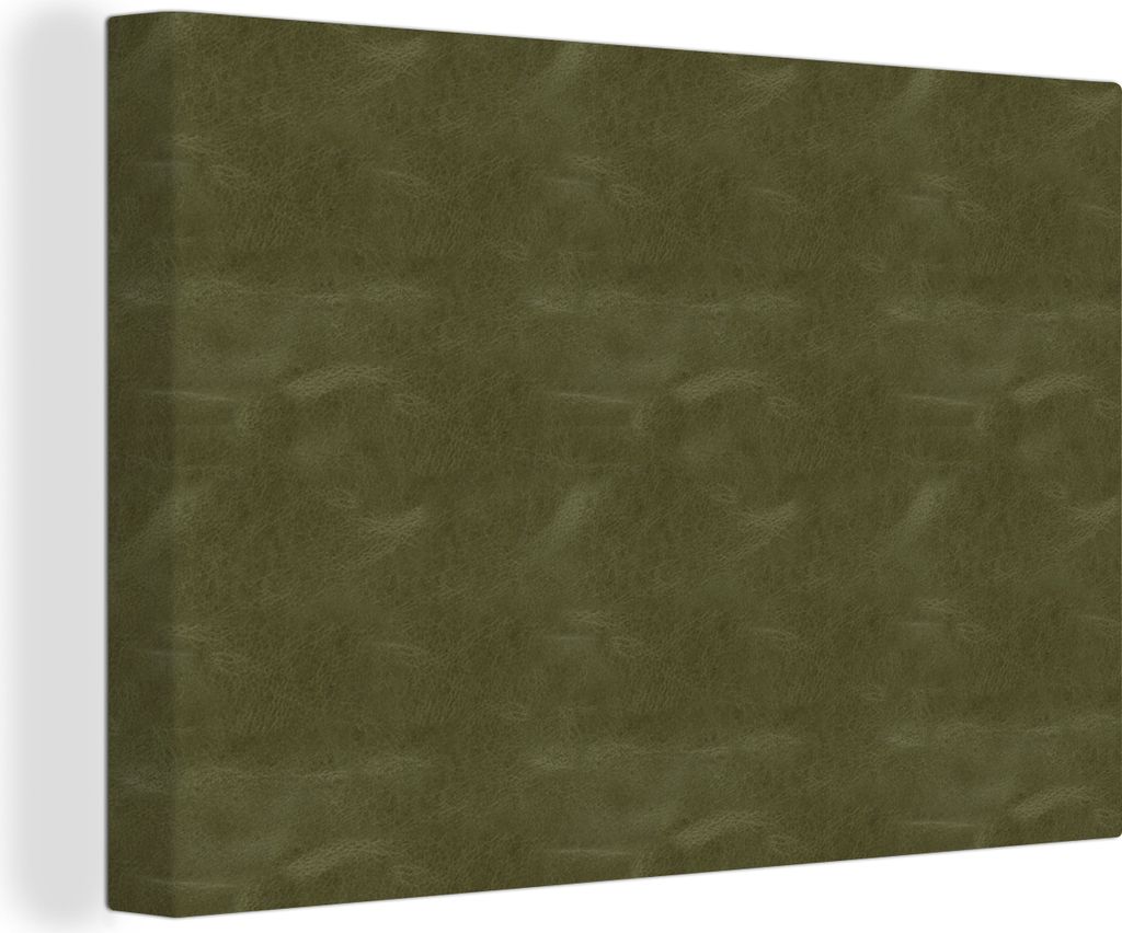 OneMillionCanvasses - Leinwandbilder - 150x100 cm, Leder - Grün - Tierhaut, Wandbilder Kunstdruck Wanddekoration - Foto auf Leinwand - Gemälde ...