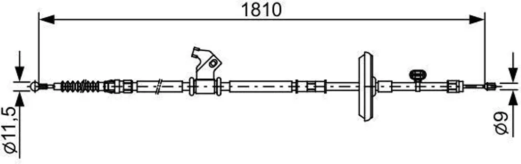 Câble de frein Bosch 1 987 482 507 : stop au frein grippé Cruze J300