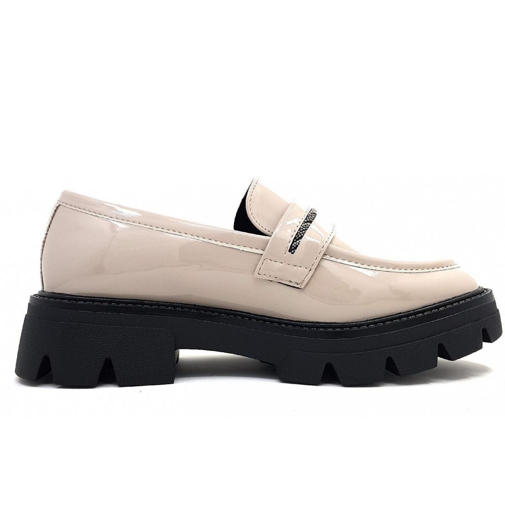 s.Oliver Patent Leather Women's Moccasins in Black Color 5 24729 45 018