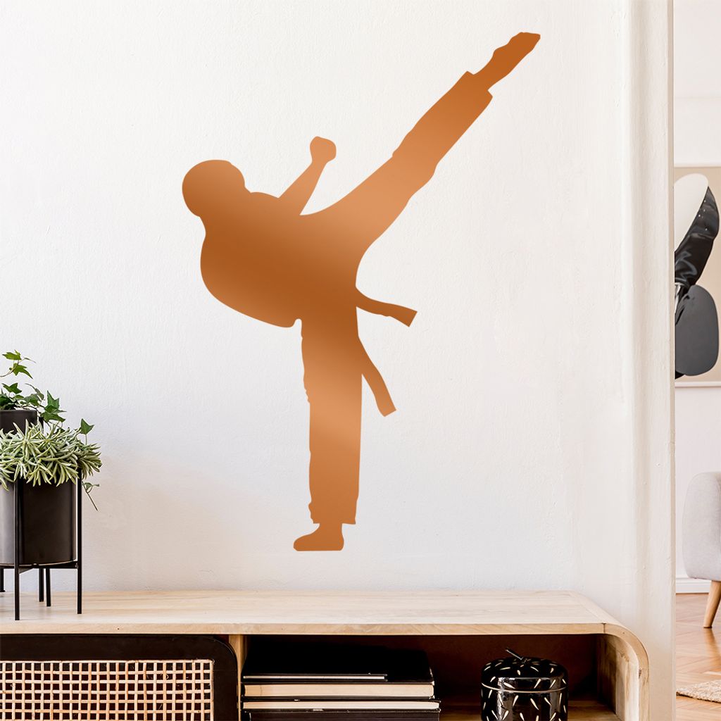 Karate Kampfsport Kämpfer Wandtattoo Wandaufkleber Wall Sticker - Dekoration, Küche, Wohnzimmer, Schlafzimmer, Badezimmer