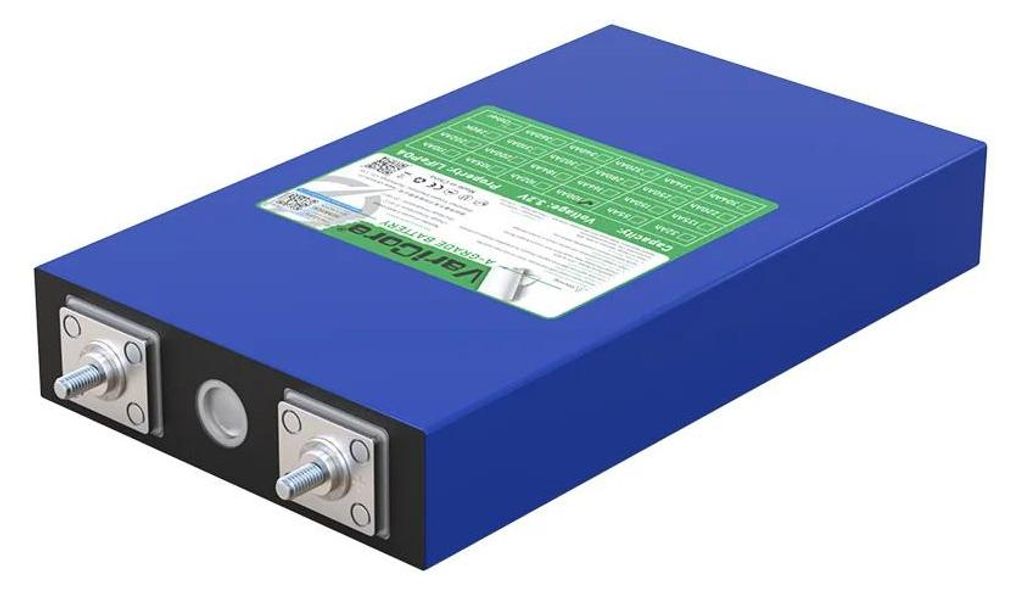 LiFePO4 Akkuzellen 3,2V 100Ah - Lithium Eisenphosphat - Set mit 16 Stück - A Grade Zellen - Für 12V 24V 36V 48V Batteriepack - Solar Wohnmobil Boot