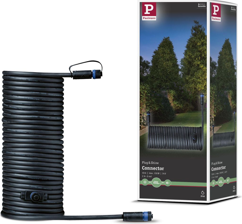 Paulmann Plug & Shine Kabel 10m 2 Ausgänge