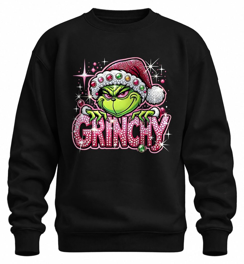 Camiseta de punto con estampado navideño "Grinch", con Imagen del producto 