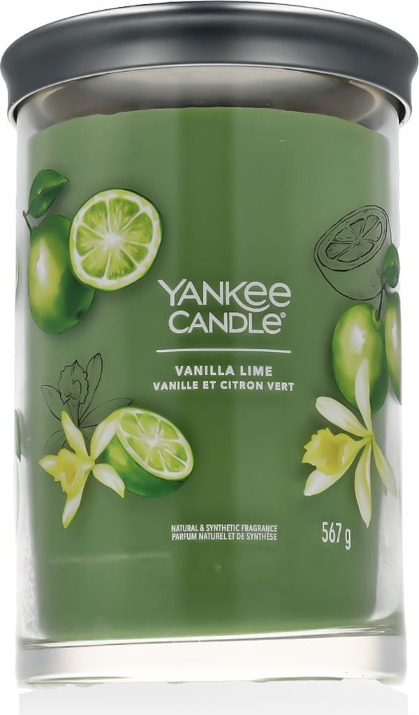 Vela Yankee Candle Signature, cilíndrica, color verde, Imagen del producto 