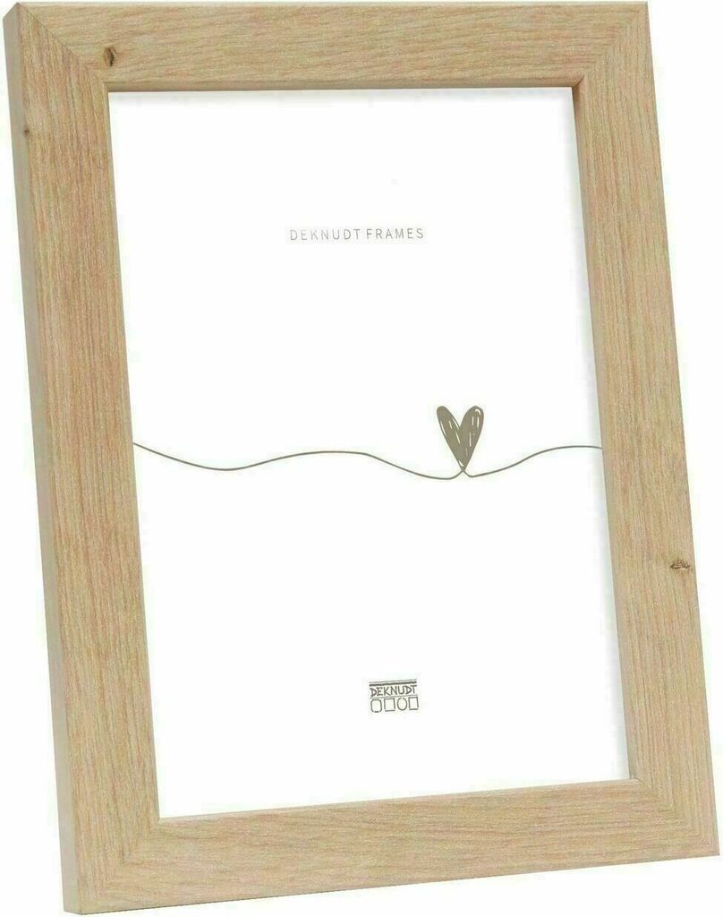 Deknudt S45SH1 Moderner Bilderrahmen Lichtfarbe Naturholz Braun 20,0 x30,0 cm