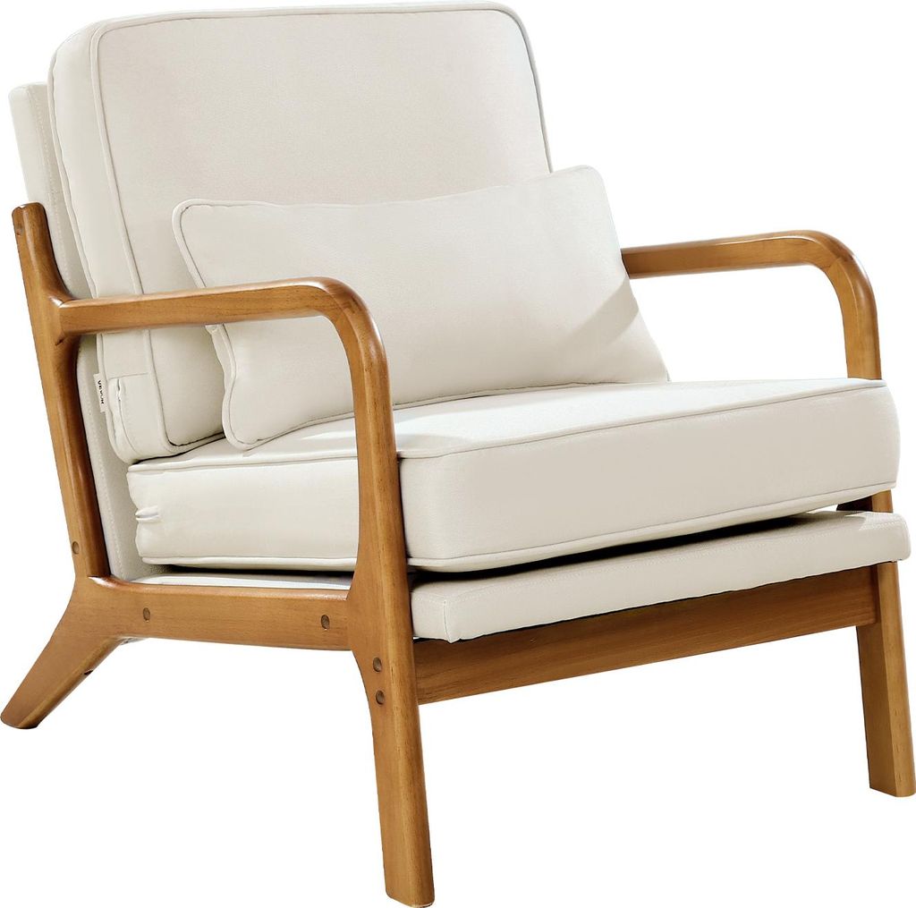 Chaise d'accent VEVOR Fauteuil moderne avec cadre en bois Image du produit 